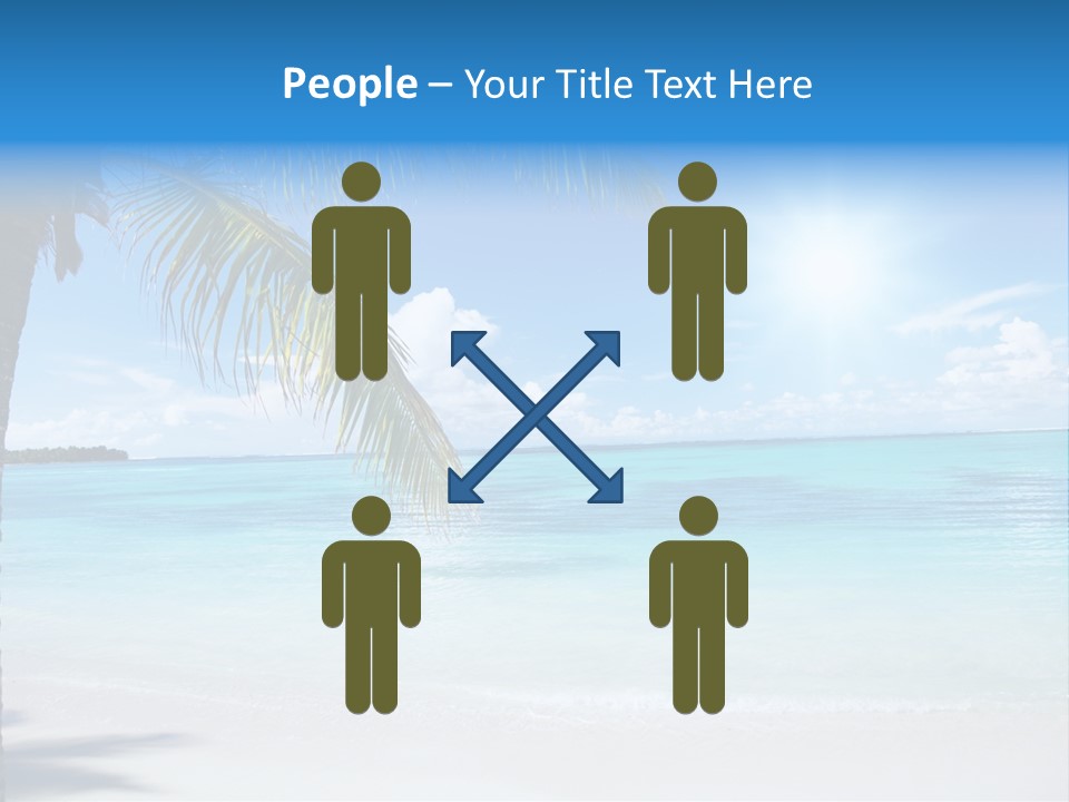 Nature Leaf Blue PowerPoint Template