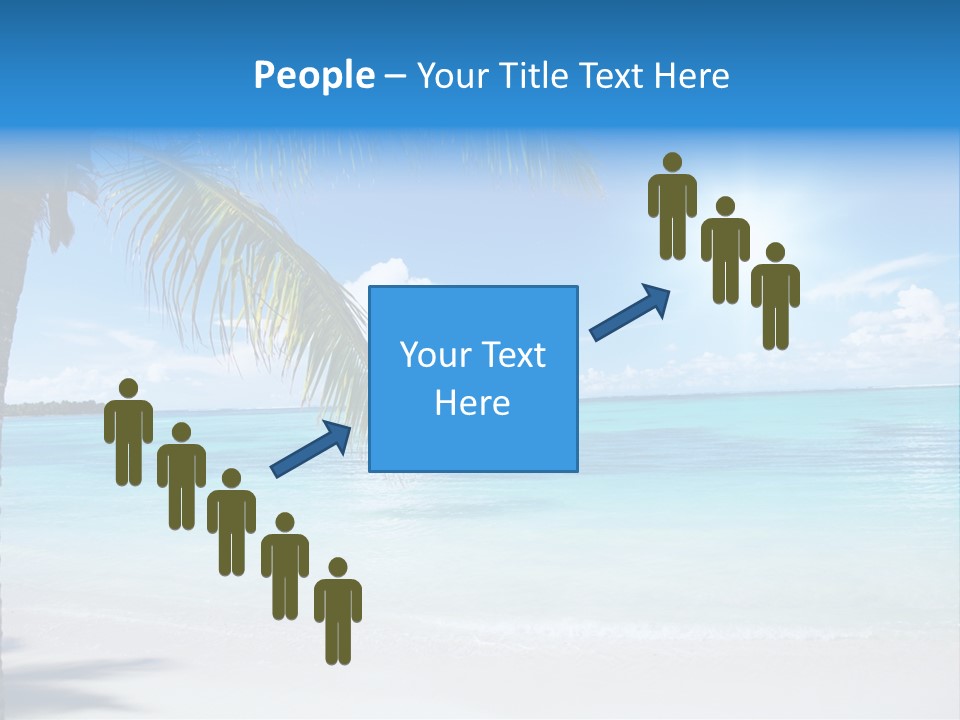 Nature Leaf Blue PowerPoint Template