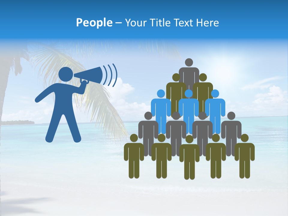 Nature Leaf Blue PowerPoint Template