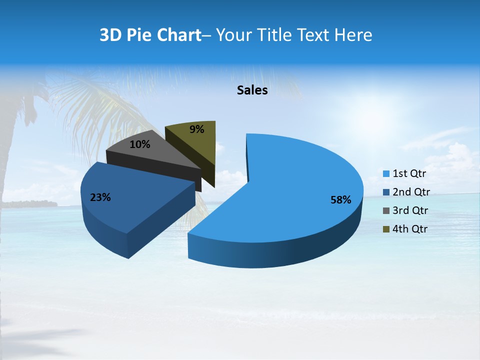 Nature Leaf Blue PowerPoint Template