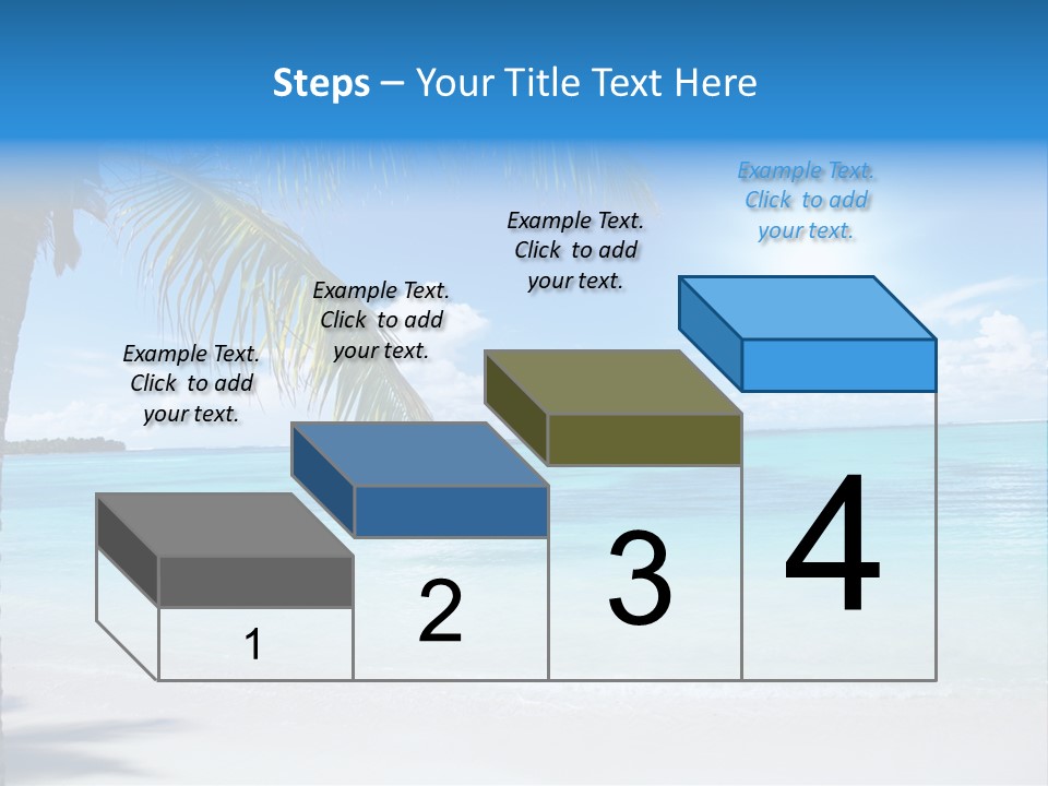 Nature Leaf Blue PowerPoint Template