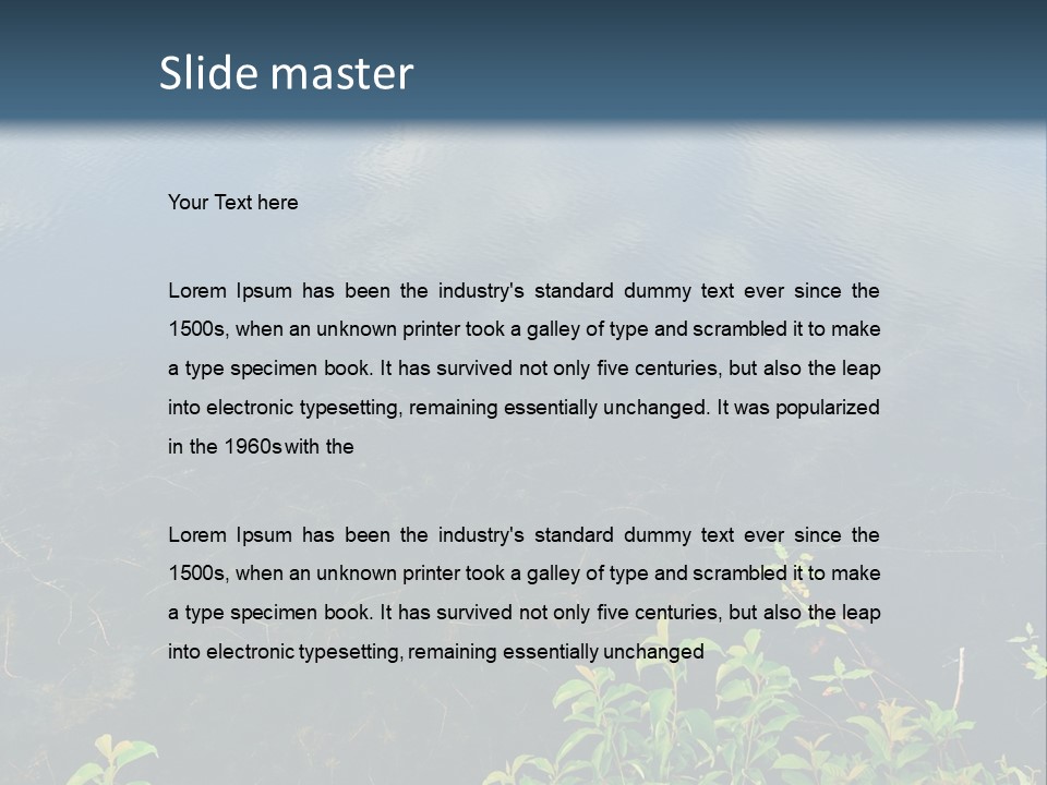 Moody Green River PowerPoint Template