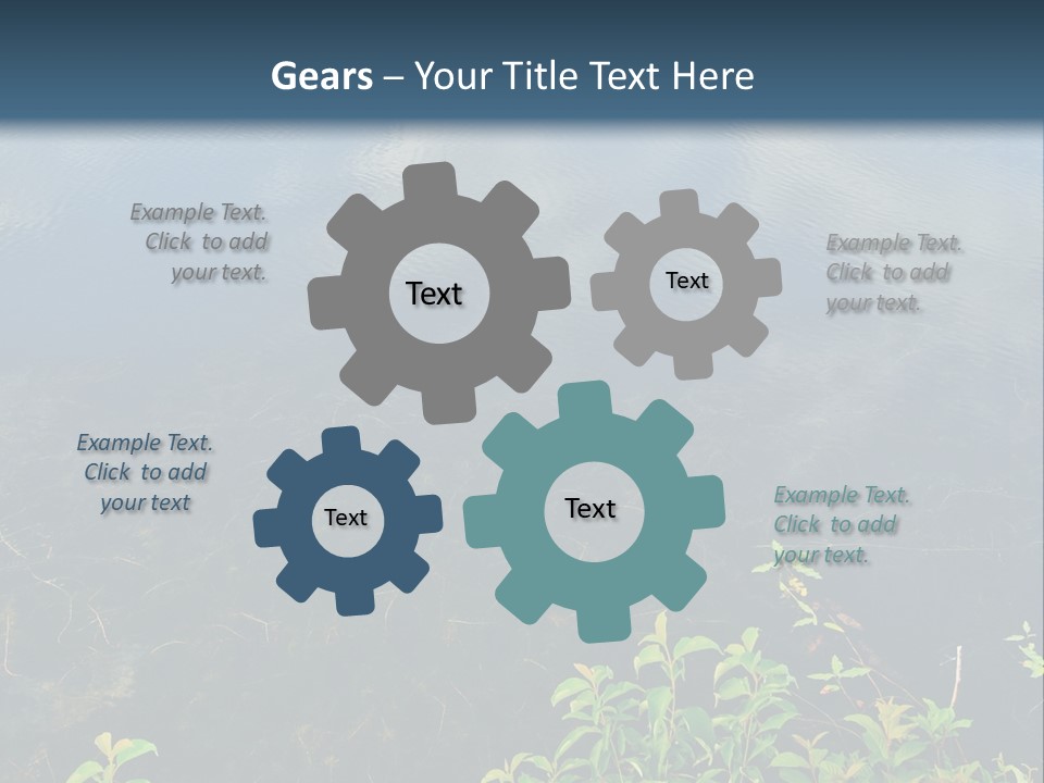 Moody Green River PowerPoint Template