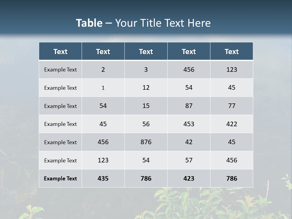 Moody Green River PowerPoint Template