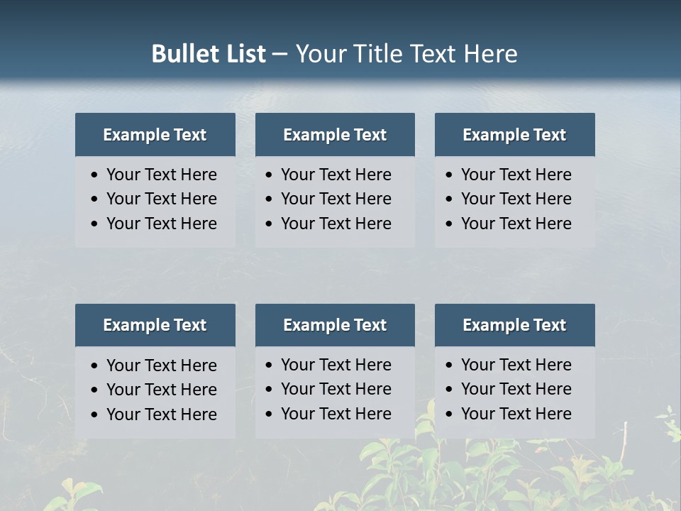 Moody Green River PowerPoint Template