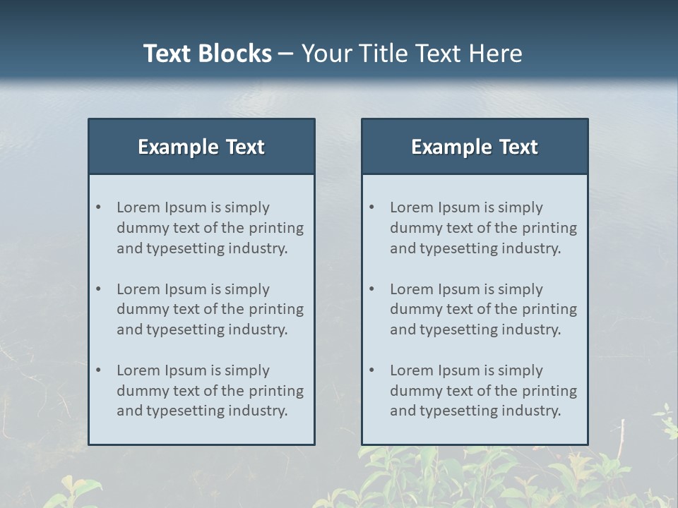 Moody Green River PowerPoint Template