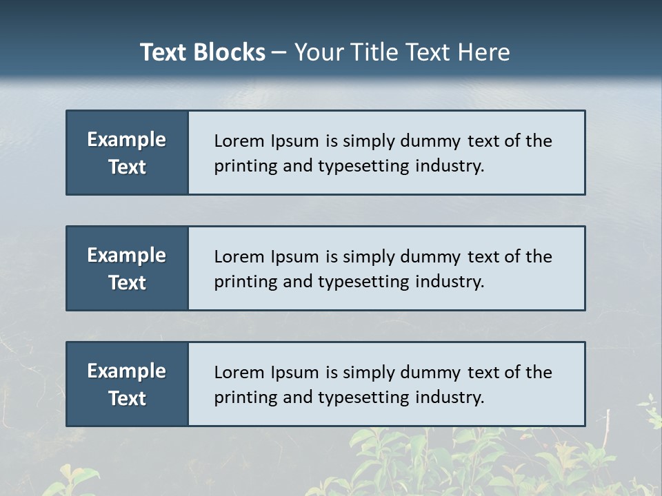 Moody Green River PowerPoint Template
