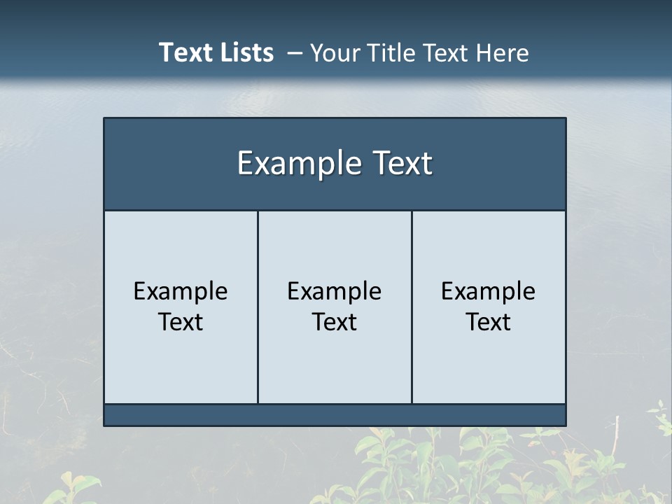 Moody Green River PowerPoint Template