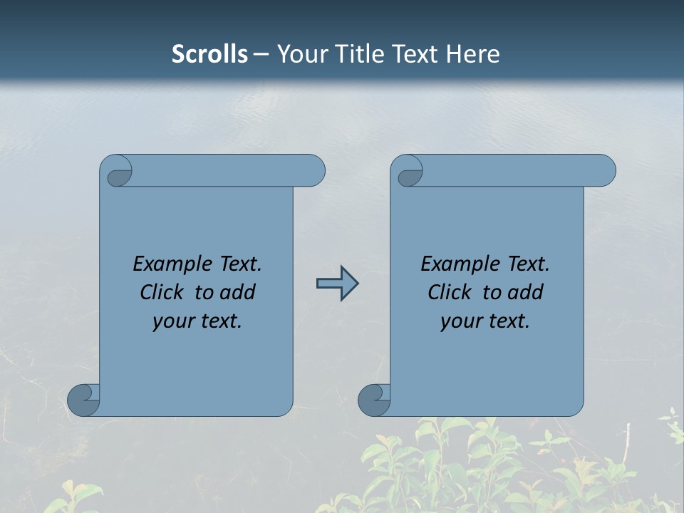 Moody Green River PowerPoint Template