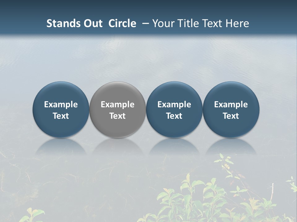 Moody Green River PowerPoint Template