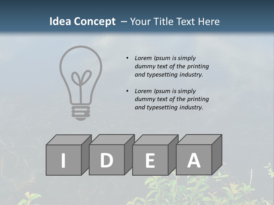 Moody Green River PowerPoint Template