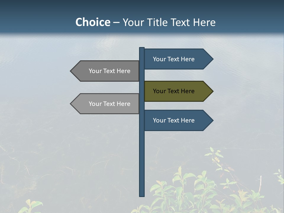 Moody Green River PowerPoint Template