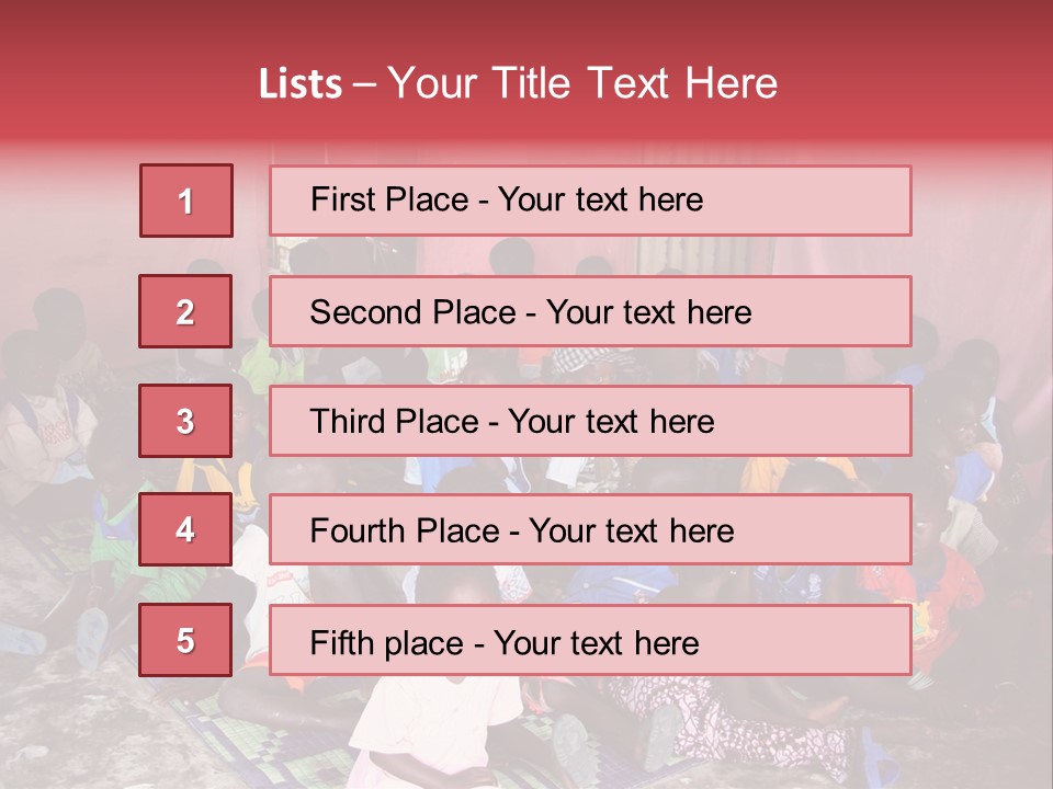 Poverty Race Infancy PowerPoint Template