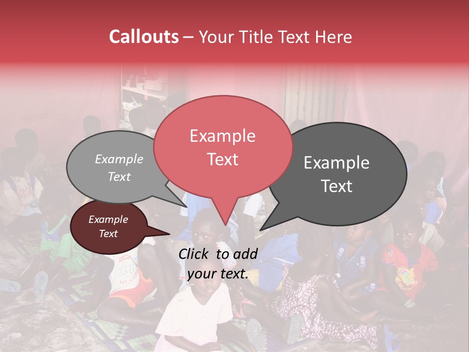 Poverty Race Infancy PowerPoint Template