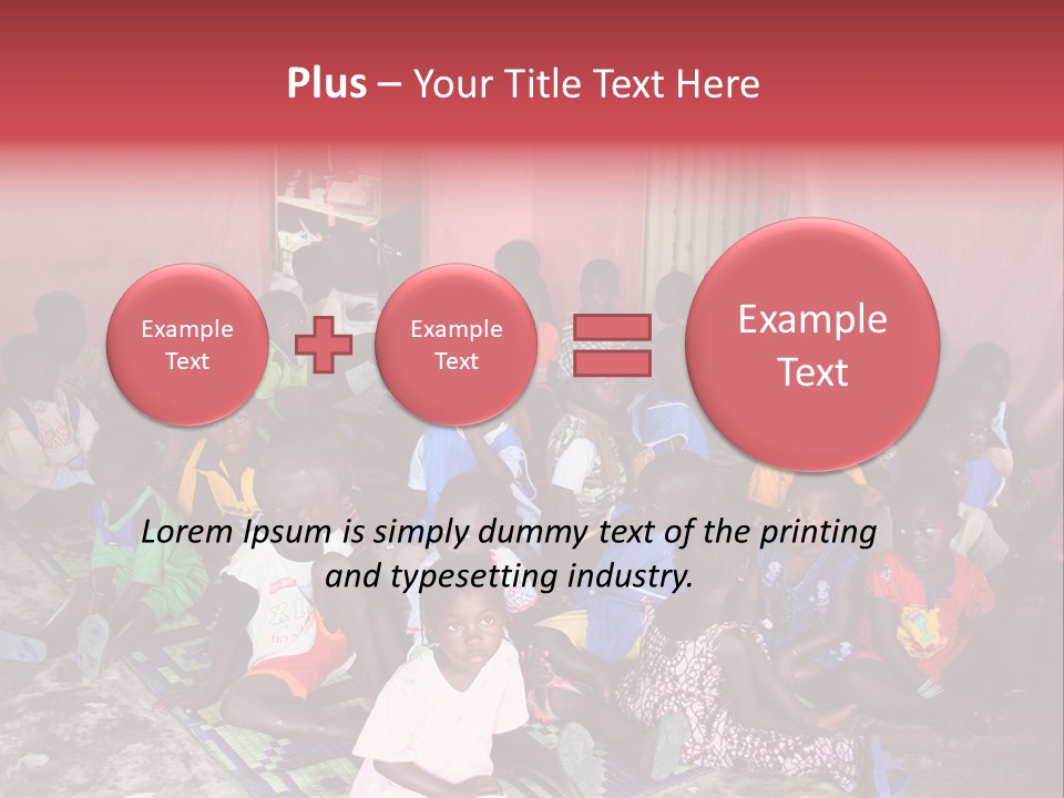 Poverty Race Infancy PowerPoint Template