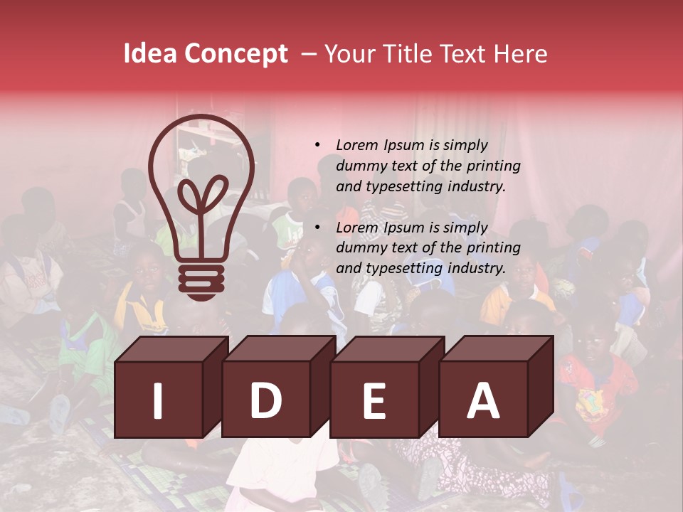 Poverty Race Infancy PowerPoint Template