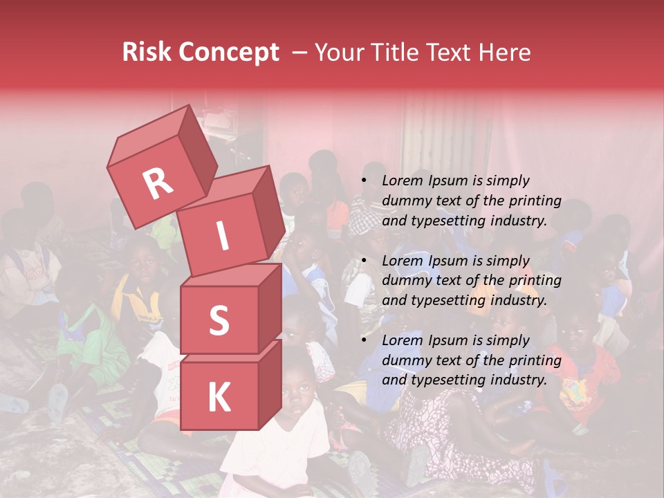 Poverty Race Infancy PowerPoint Template