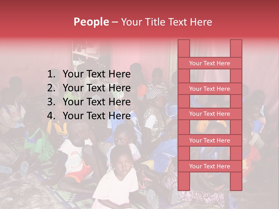 Poverty Race Infancy PowerPoint Template