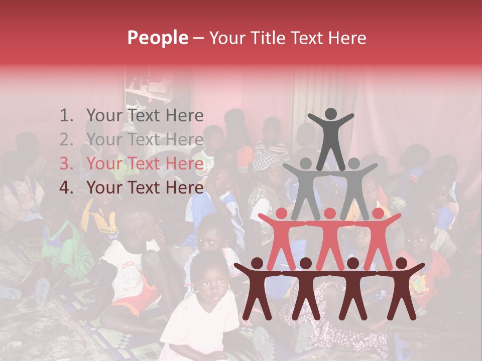 Poverty Race Infancy PowerPoint Template