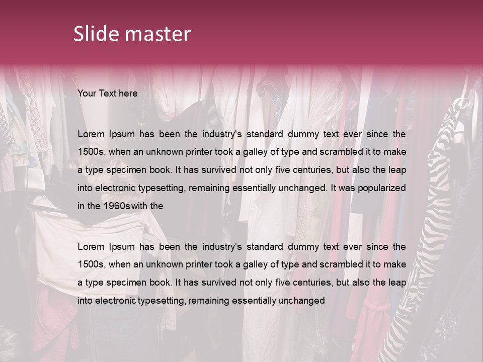 Stuff Dress Hanger PowerPoint Template