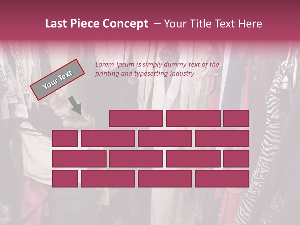 Stuff Dress Hanger PowerPoint Template