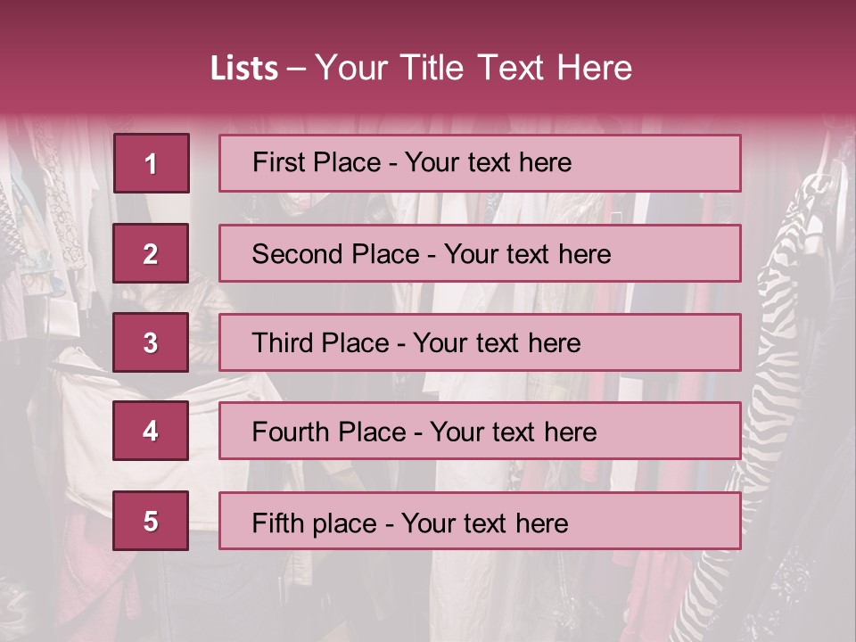 Stuff Dress Hanger PowerPoint Template
