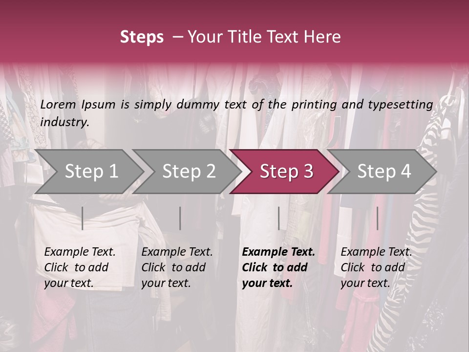 Stuff Dress Hanger PowerPoint Template