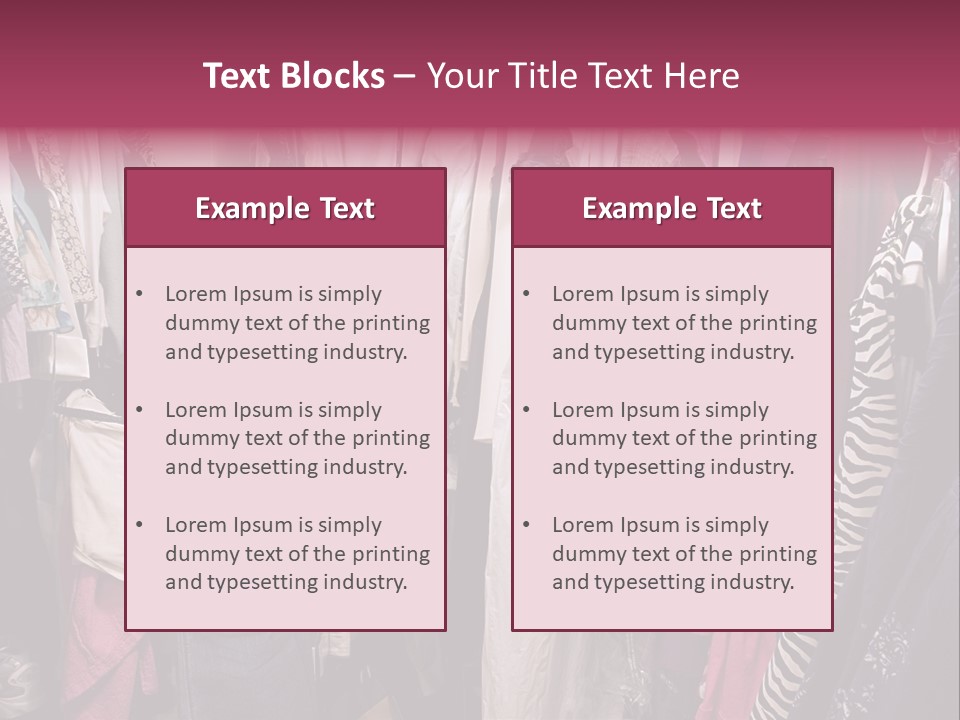 Stuff Dress Hanger PowerPoint Template