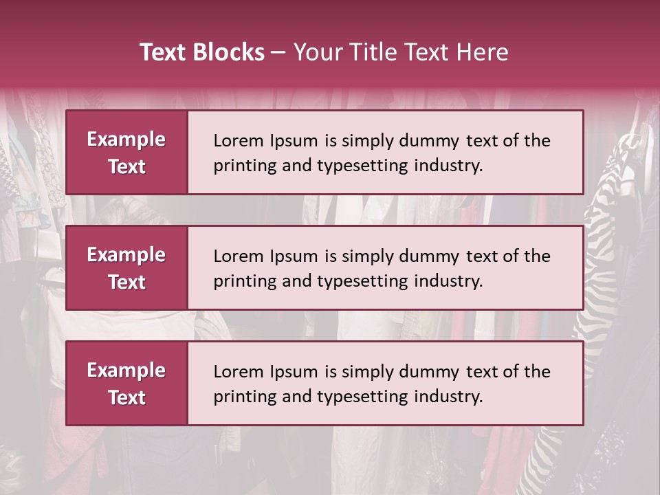 Stuff Dress Hanger PowerPoint Template