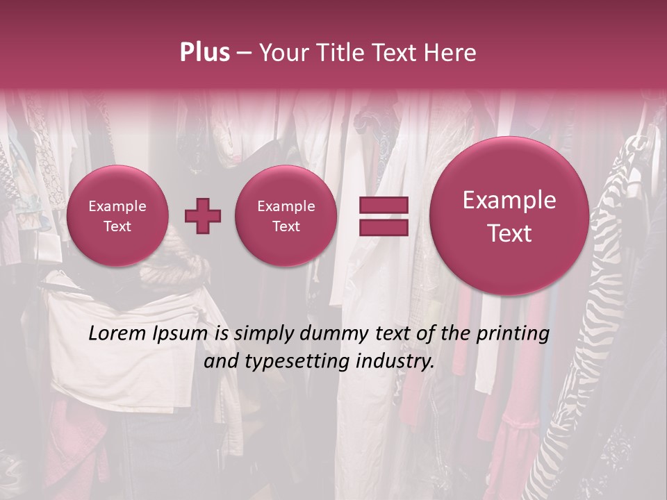 Stuff Dress Hanger PowerPoint Template