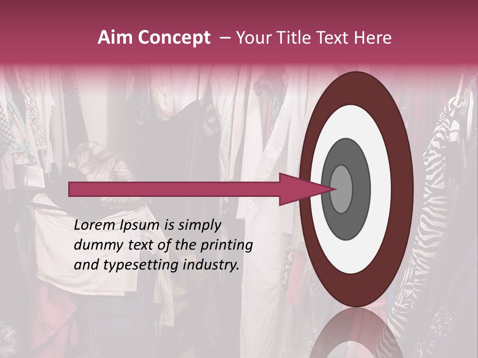 Stuff Dress Hanger PowerPoint Template