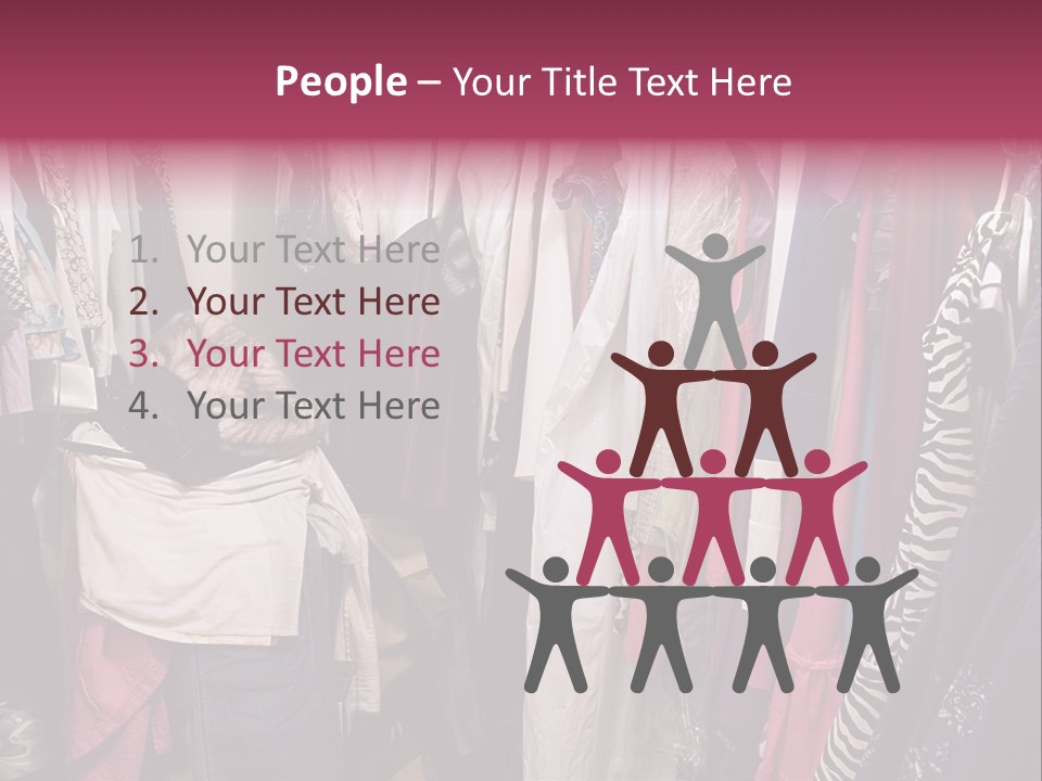 Stuff Dress Hanger PowerPoint Template