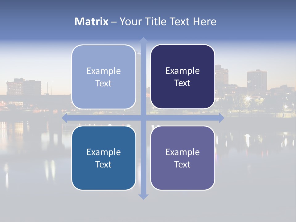 Fall Morning Skyscraper PowerPoint Template