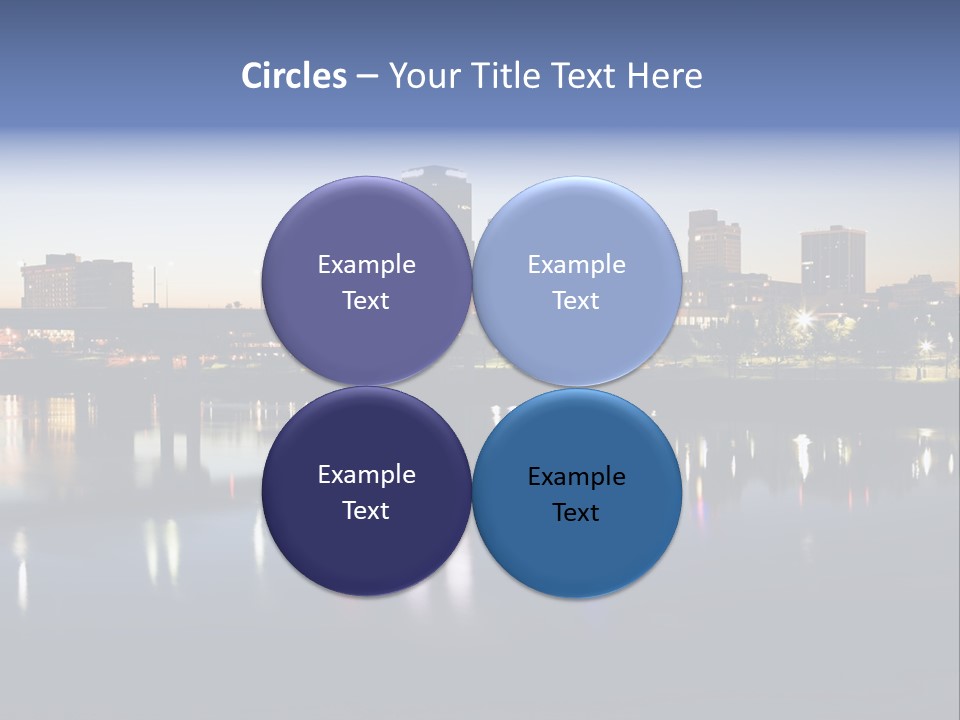Fall Morning Skyscraper PowerPoint Template