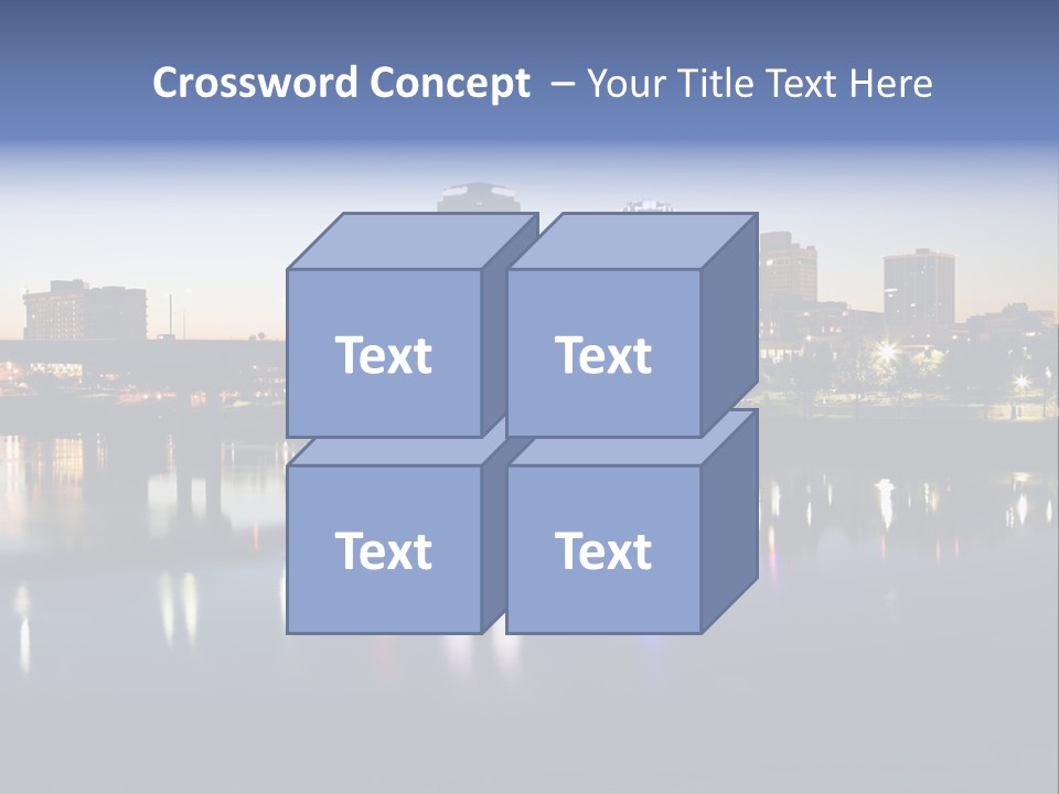 Fall Morning Skyscraper PowerPoint Template