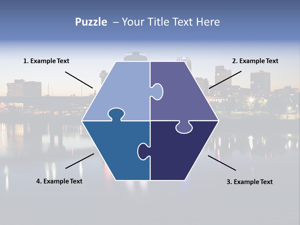Fall Morning Skyscraper PowerPoint Template