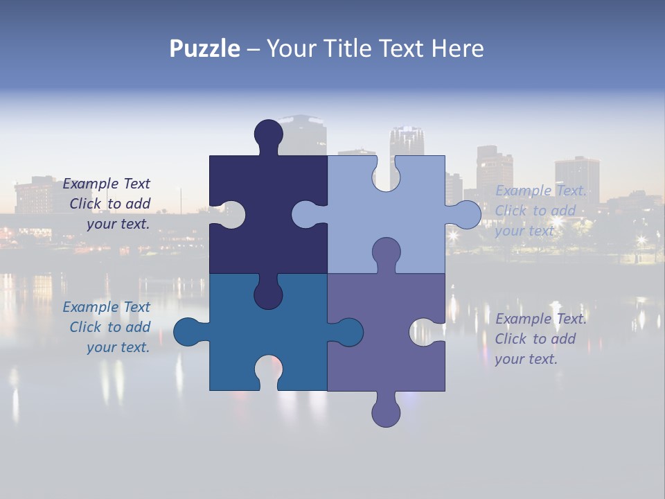 Fall Morning Skyscraper PowerPoint Template