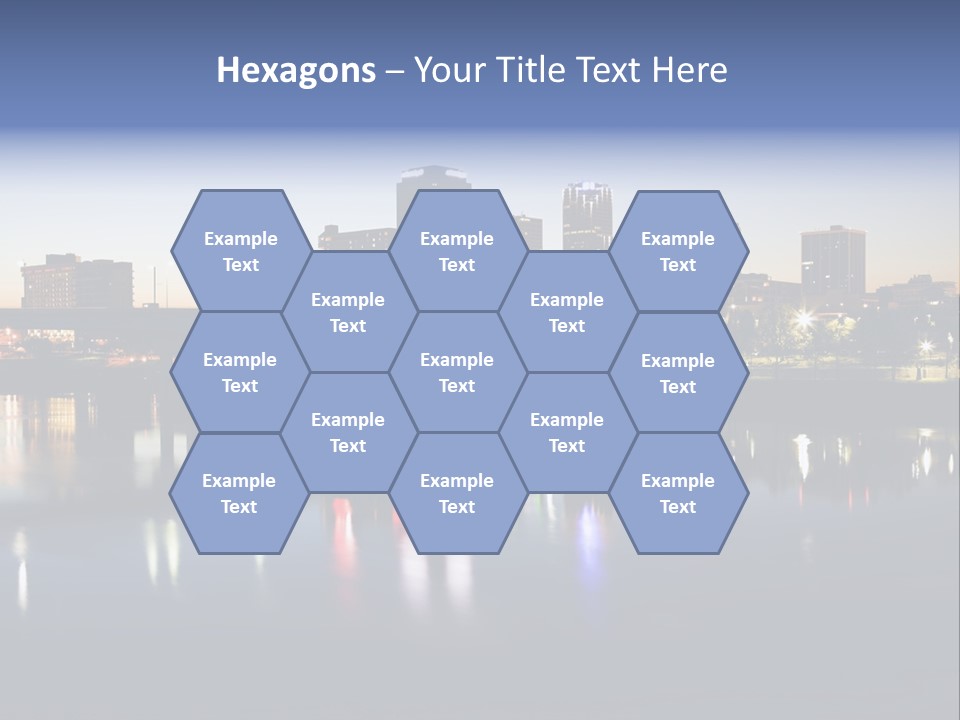 Fall Morning Skyscraper PowerPoint Template