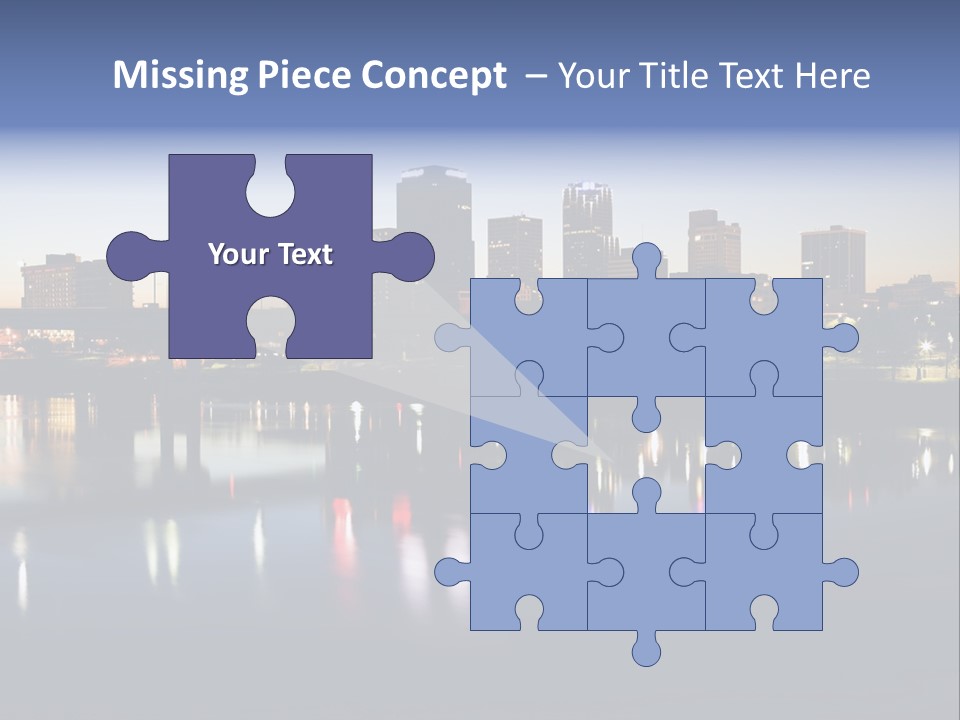 Fall Morning Skyscraper PowerPoint Template