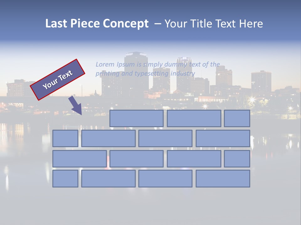 Fall Morning Skyscraper PowerPoint Template