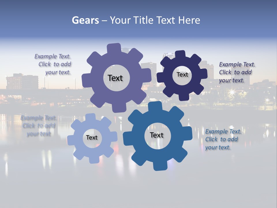 Fall Morning Skyscraper PowerPoint Template