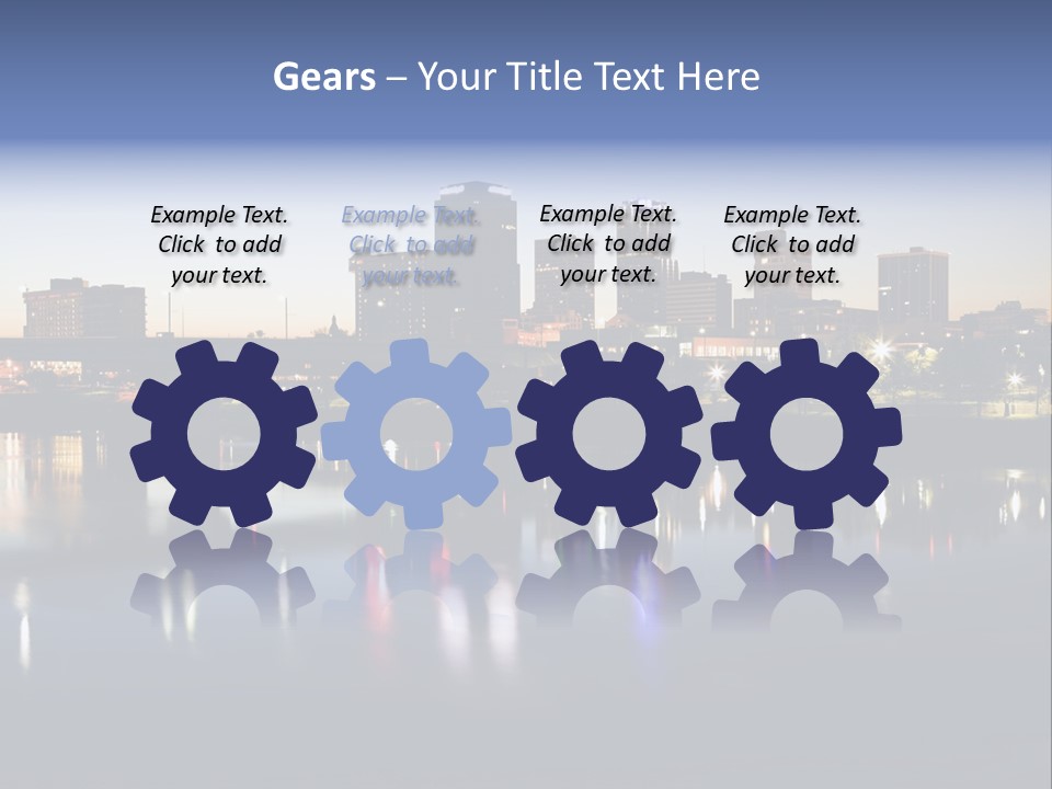 Fall Morning Skyscraper PowerPoint Template