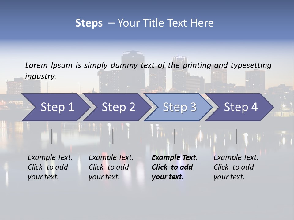 Fall Morning Skyscraper PowerPoint Template