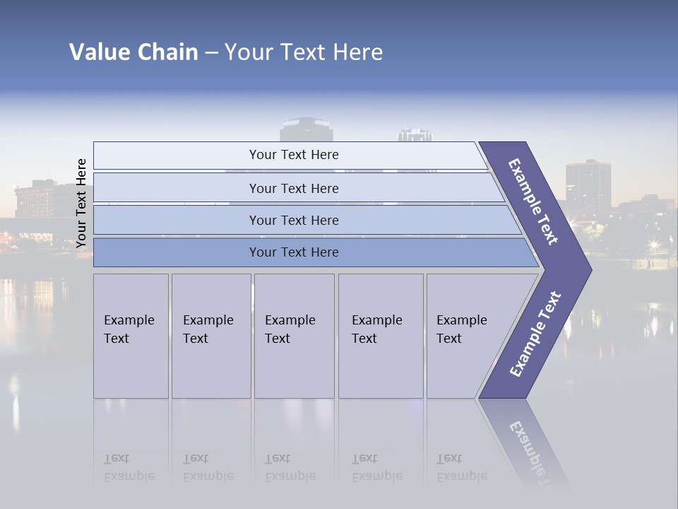 Fall Morning Skyscraper PowerPoint Template