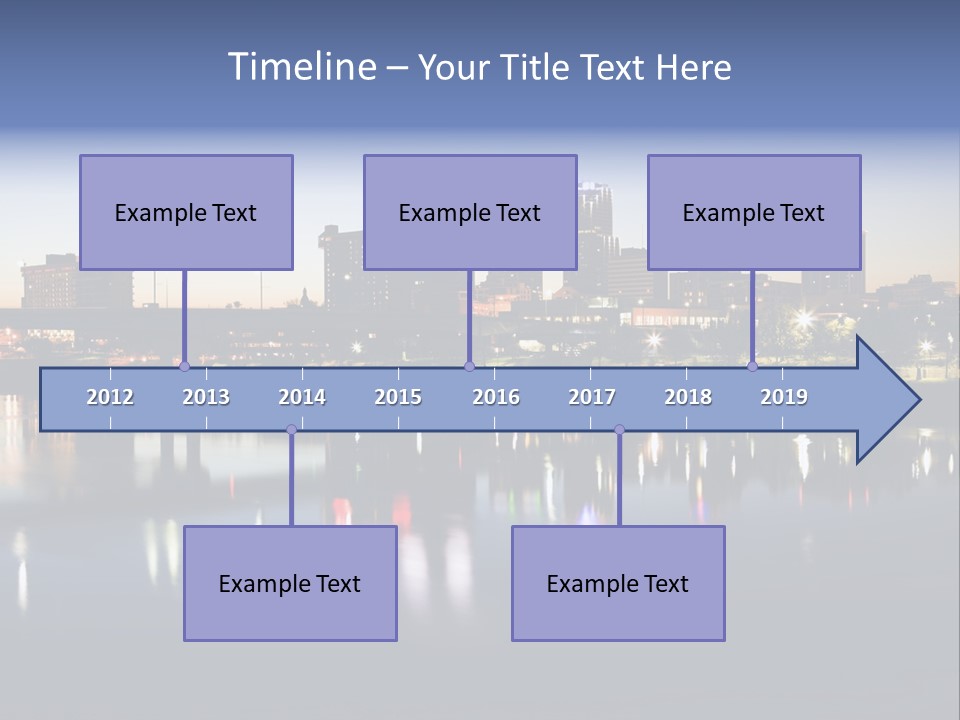 Fall Morning Skyscraper PowerPoint Template