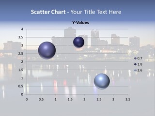 Fall Morning Skyscraper PowerPoint Template