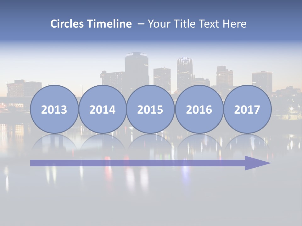 Fall Morning Skyscraper PowerPoint Template