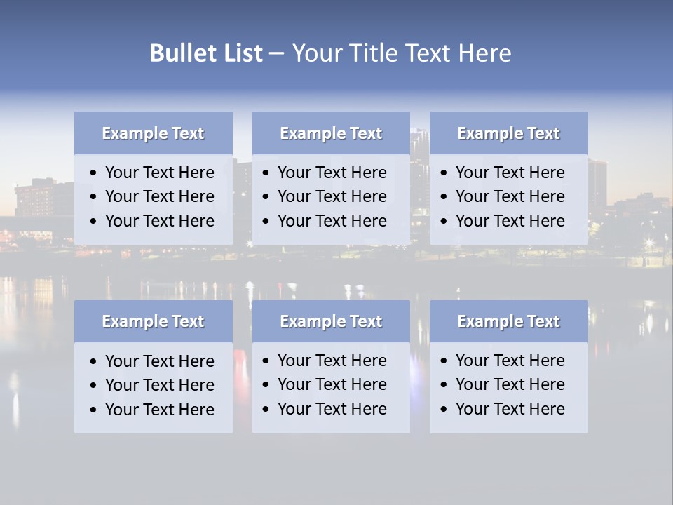Fall Morning Skyscraper PowerPoint Template
