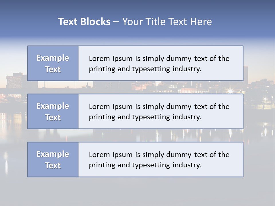 Fall Morning Skyscraper PowerPoint Template