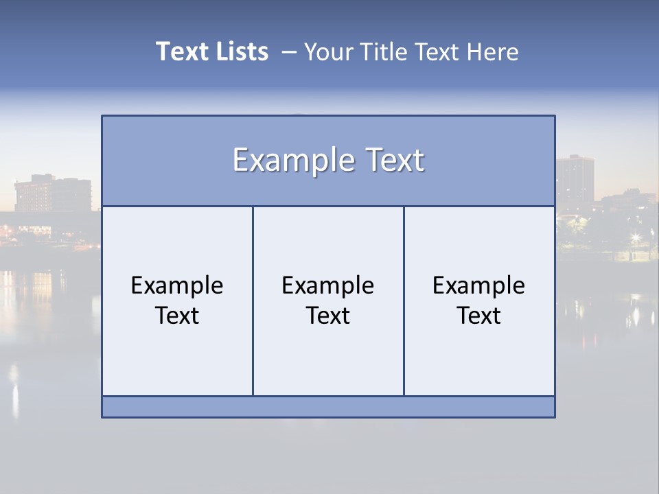 Fall Morning Skyscraper PowerPoint Template